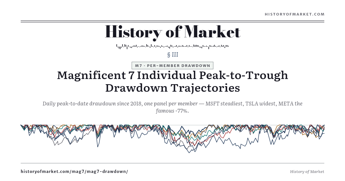 Magnificent 7 — Every Member's Drawdown Since 2018 preview
